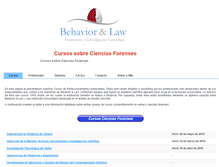 Tablet Screenshot of cursoscienciasforenses.com
